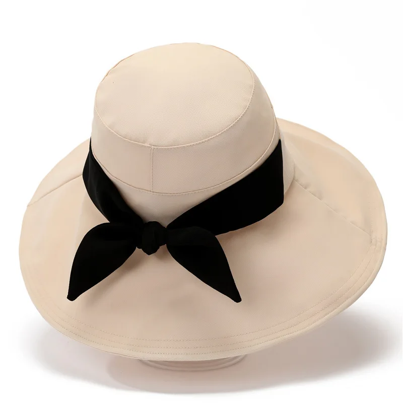 Bow Sunhat Women's Summer Korean Style Big Brim Sun Protection Hat Fisherman Hat Travel Beach All-matching Sun Hat
Bow Sunhat Women's Summer Korean Style Big Brim Sun Protection Hat Fisherman Hat Travel Beach All-matching Sun Hat