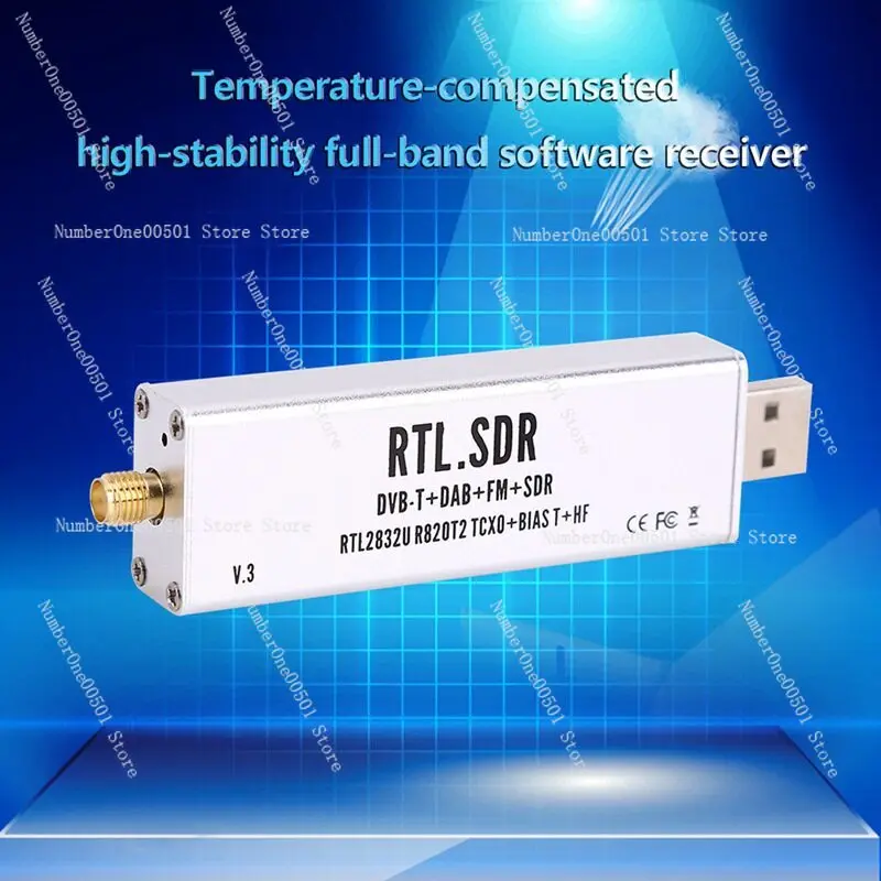 RTL-SDR Blog V3 R820T2 TCXO Приемник с программно-определяемой конфигурацией, широкополосный VHF/UHF для любительской радиосвязи
RTL-SDR Blog V3 R820T2 TCXO Приемник с программно-определяемой конфигурацией, широкополосный VHF/UHF для любительской радиосвязи