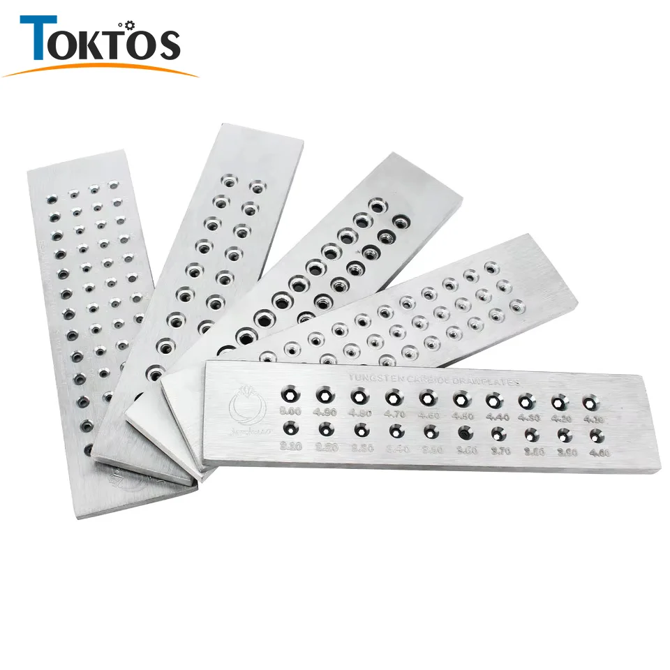 TOKTOS Tungsten Carbide Wire Drawplate Multi-Shape Round Square Triangle Wire Drawing Plate for Jewelry Making Tools
TOKTOS Tungsten Carbide Wire Drawplate Multi-Shape Round Square Triangle Wire Drawing Plate for Jewelry Making Tools