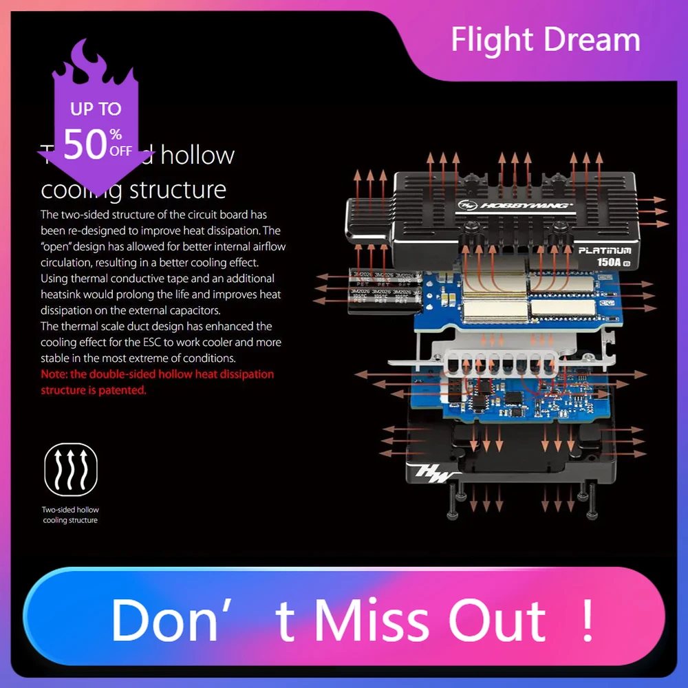 NYHobbywing Platinum HV 150A V5.1 3-8S Switchable 5-8V BEC Brushless ESC Speed Controller For RC Fix-wing 3D Flying Quadcopter
NYHobbywing Platinum HV 150A V5.1 3-8S Switchable 5-8V BEC Brushless ESC Speed Controller For RC Fix-wing 3D Flying Quadcopter