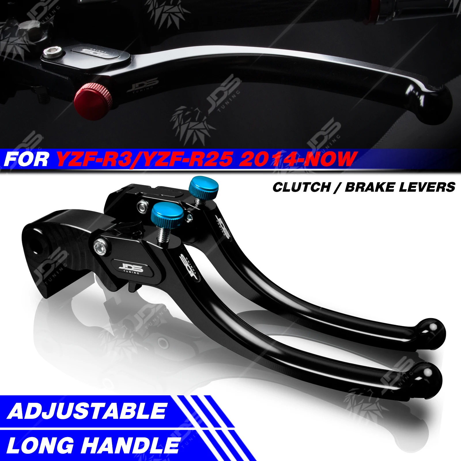 JDSTUNING For Yamaha YZF-R3/YZF-R25 2014-NOW Clutch Lever Brake Lever Set Long Handle Levers Motorcycle Accessories Parts
JDSTUNING For Yamaha YZF-R3/YZF-R25 2014-NOW Clutch Lever Brake Lever Set Long Handle Levers Motorcycle Accessories Parts