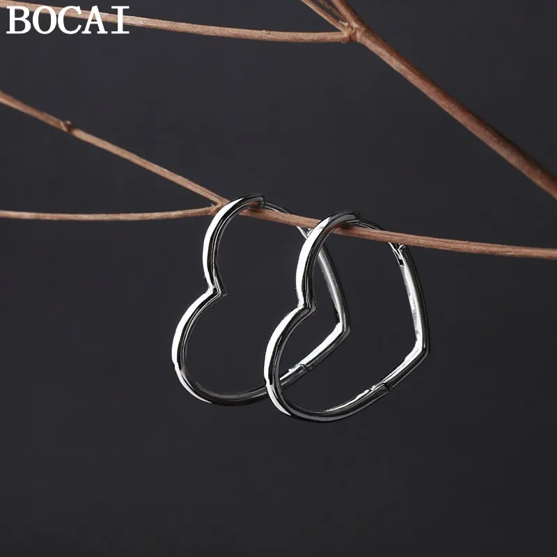 Серьги-кольца BOCAI S925 из стерлингового серебра, модные и персонализированные, в форме сердца и персика.
Серьги-кольца BOCAI S925 из стерлингового серебра, модные и персонализированные, в форме сердца и персика.