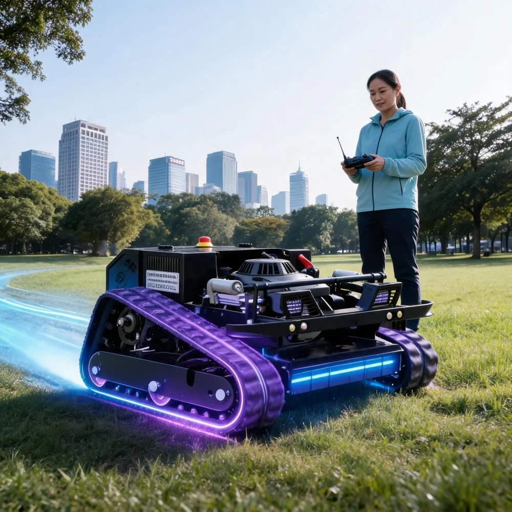 Tracked Lawn Mower 500mm Cutting Width Multi-use Grass Trimmer All-Terrain Remote Control CE Certified Simple Design Garden
Tracked Lawn Mower 500mm Cutting Width Multi-use Grass Trimmer All-Terrain Remote Control CE Certified Simple Design Garden