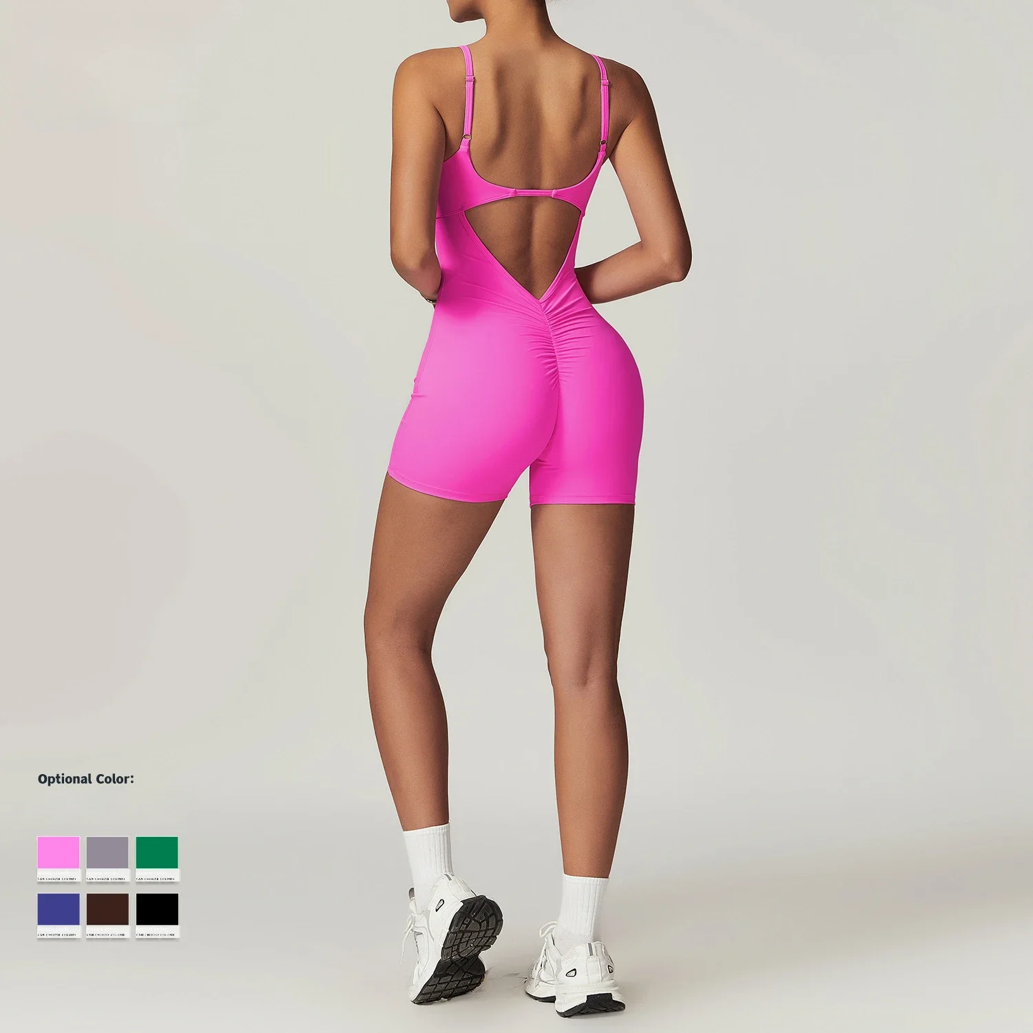 Seamless Yoga Jumpsuits Sports Fitness Hip-lifting Tight Backless Quick-drying Running Workout Gym One-piece Yoga Suit for Women
Seamless Yoga Jumpsuits Sports Fitness Hip-lifting Tight Backless Quick-drying Running Workout Gym One-piece Yoga Suit for Women