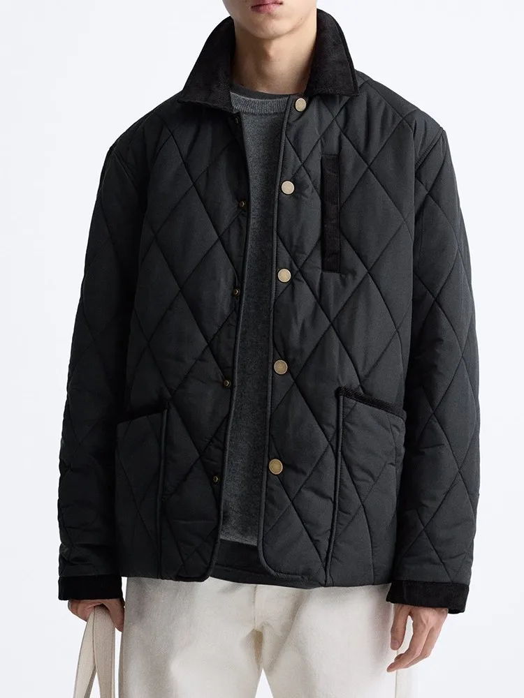 Autumn Winter Men's Plaid Cotton Jaet Quilted Collar Color Blo Warmth Stand Fit Commute Casual Polyester Fiber
Autumn Winter Men's Plaid Cotton Jaet Quilted Collar Color Blo Warmth Stand Fit Commute Casual Polyester Fiber