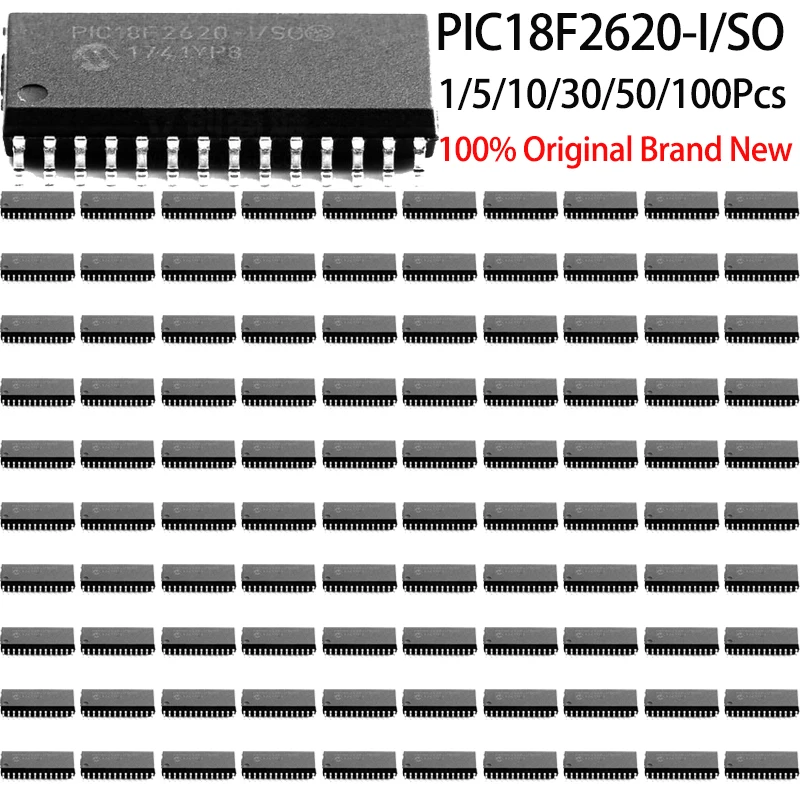 1~100Pcs PIC18F2620-I/SO SOP28 Surface Mount 8 Bit Microcontroller MCU Chip Original Electronic Integrated Circuit Component
1~100Pcs PIC18F2620-I/SO SOP28 Surface Mount 8 Bit Microcontroller MCU Chip Original Electronic Integrated Circuit Component