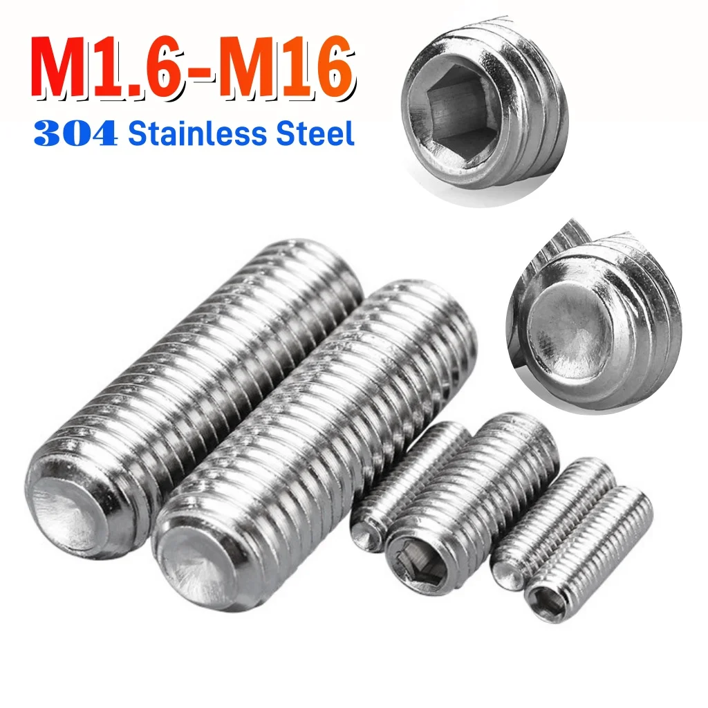 Beicai Hex Hexagon Socket Cup Point Set Screw SUS304 Stainless Steel Allen Grub Bolt M1.6 M2 M2.5 M3 M4 M5 M6 M8 M10 M12 M14 M16
Beicai Hex Hexagon Socket Cup Point Set Screw SUS304 Stainless Steel Allen Grub Bolt M1.6 M2 M2.5 M3 M4 M5 M6 M8 M10 M12 M14 M16