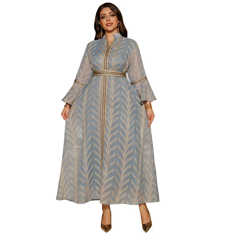 Hand Embroidered Dress Bell Sleeve Pullover Dress Elegant Dubai Inspired Gown Modest Floor Length Traditional Kaftan Abaya
Hand Embroidered Dress Bell Sleeve Pullover Dress Elegant Dubai Inspired Gown Modest Floor Length Traditional Kaftan Abaya