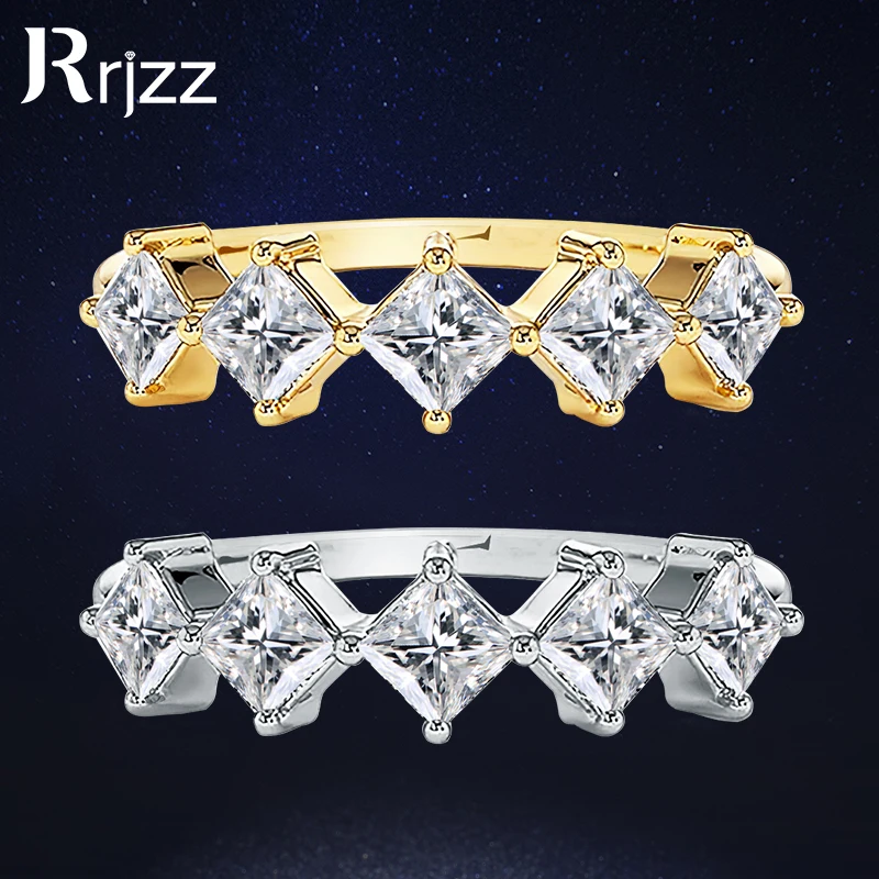 Rrjzz простое кольцо из стерлингового серебра 925 пробы, сверкающее D-цвет, 5, камень, кольцо с муассанитом огранки принцессы для помолвки, парные кольца, ювелирные изделия
Rrjzz простое кольцо из стерлингового серебра 925 пробы, сверкающее D-цвет, 5, камень, кольцо с муассанитом огранки принцессы для помолвки, парные кольца, ювелирные изделия