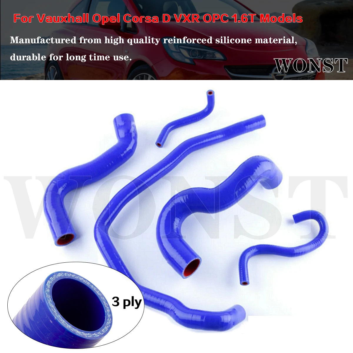 5 Pcs For Vauxhall Opel Corsa D VXR OPC 1.6T Models Silicone Radiator Coolant Hose Kit
5 Pcs For Vauxhall Opel Corsa D VXR OPC 1.6T Models Silicone Radiator Coolant Hose Kit