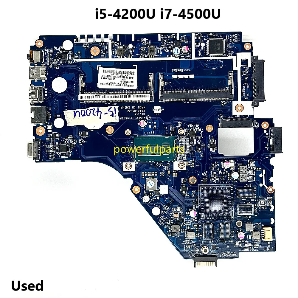V5WE2 LA-9531P Motherboard For Acer Aspire E1-572 E1-572G Mainboard i5-4200 i7-4500 Cpu On-board UMA Used Working Good
V5WE2 LA-9531P Motherboard For Acer Aspire E1-572 E1-572G Mainboard i5-4200 i7-4500 Cpu On-board UMA Used Working Good