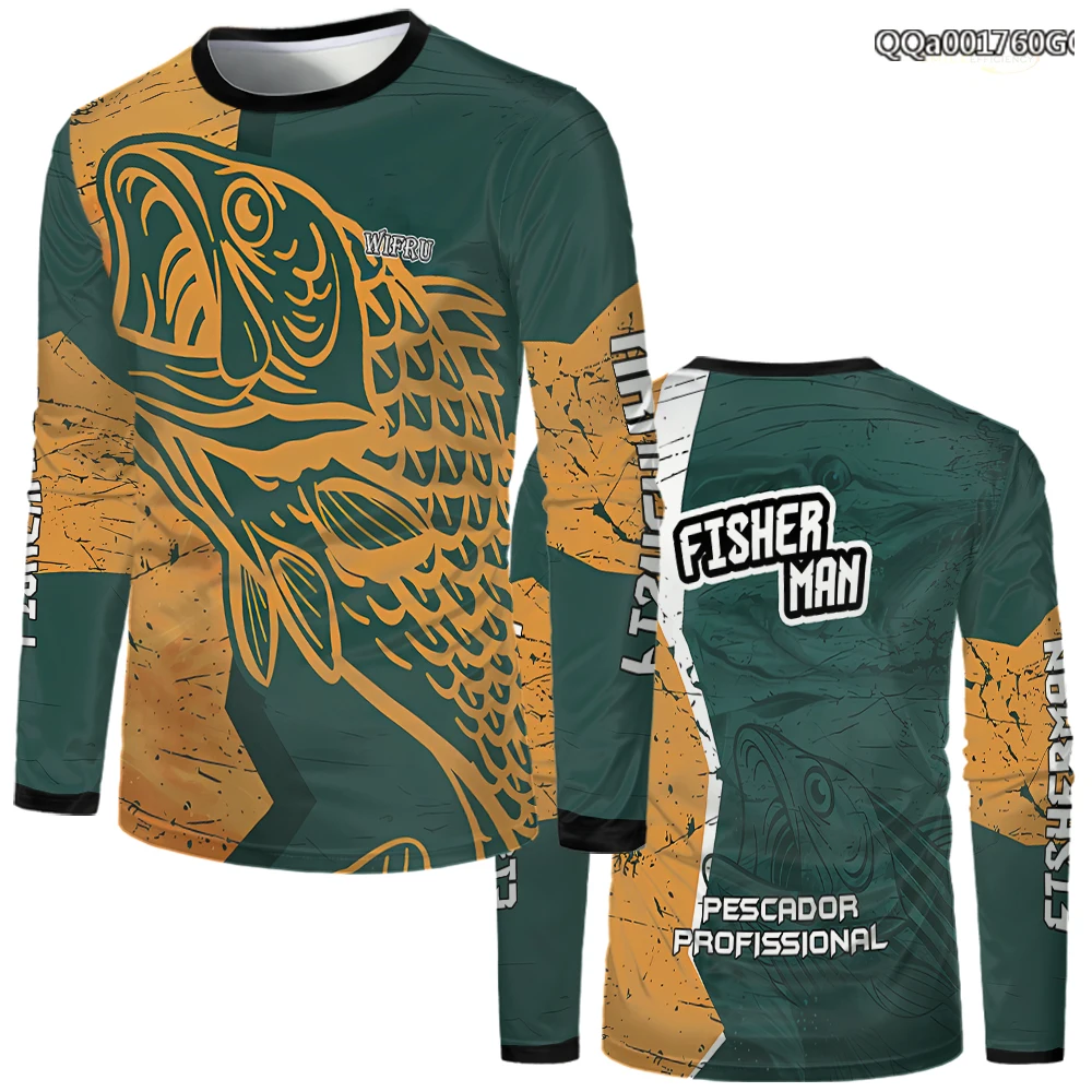 Outdoor Fishing Men's T-shirts Father's Day Gift Comfortable Breathable Long Sleeve T shirt WIFRU Fashion Casual Round Neck Tops
Outdoor Fishing Men's T-shirts Father's Day Gift Comfortable Breathable Long Sleeve T shirt WIFRU Fashion Casual Round Neck Tops