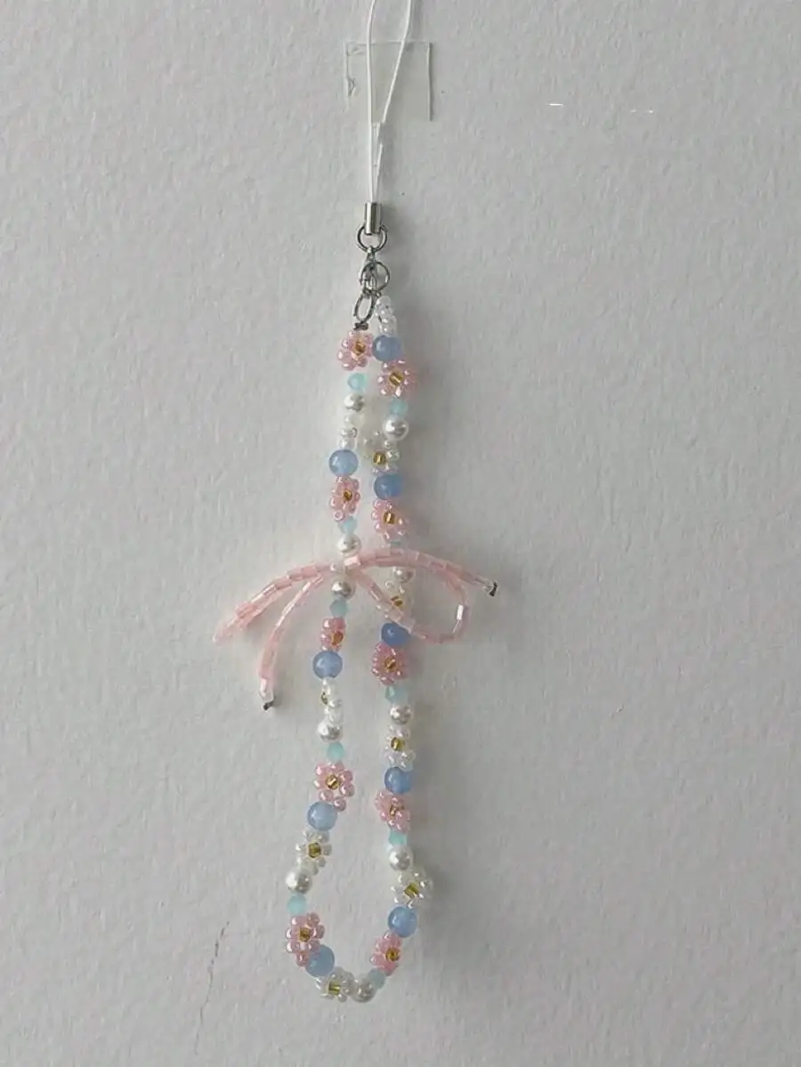 Handmade Pink Blue Bow Beaded Phone Charm Camera Pendant For Adults
Handmade Pink Blue Bow Beaded Phone Charm Camera Pendant For Adults