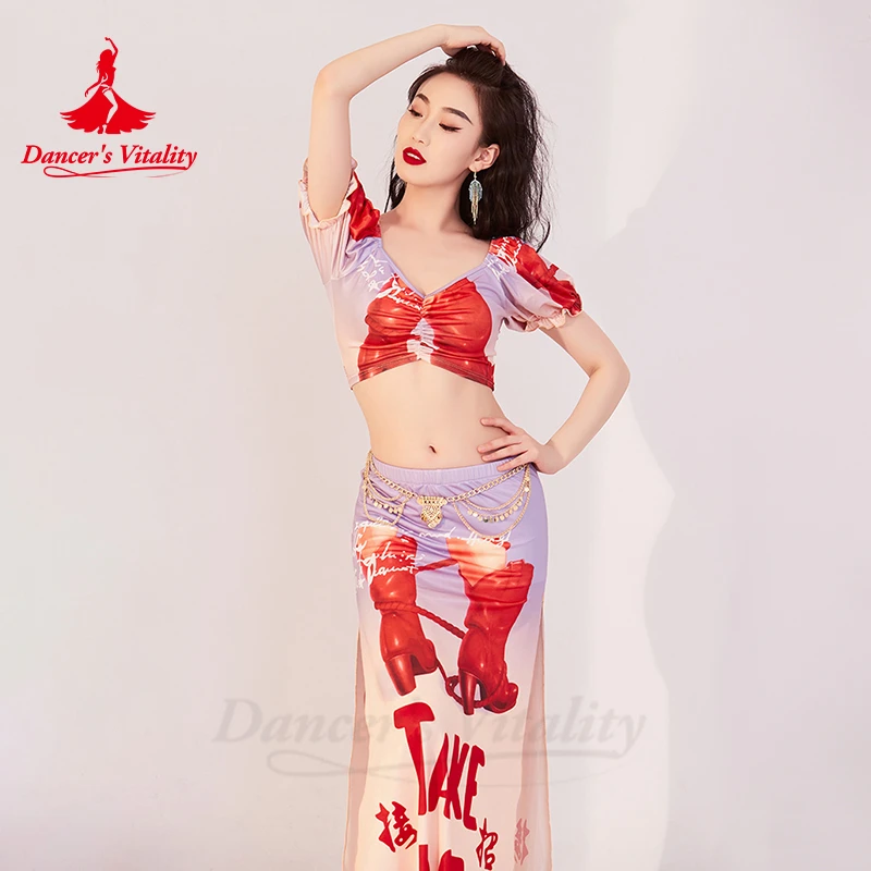 Belly Dancer Costume Set for Women Short Sleeves Top+skirt 2pcs Original Performance Suit Girl's Belly Dancing Practice Outfit
Belly Dancer Costume Set for Women Short Sleeves Top+skirt 2pcs Original Performance Suit Girl's Belly Dancing Practice Outfit