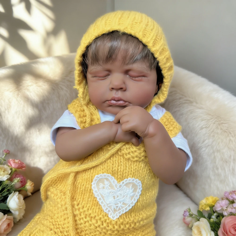 BZDOLL 48cm 19in Lifelike Asleep Reborn Doll, 3D Skin, Vinyl Limbs & Cloth Body, Handmade Toy for Kids
BZDOLL 48cm 19in Lifelike Asleep Reborn Doll, 3D Skin, Vinyl Limbs & Cloth Body, Handmade Toy for Kids