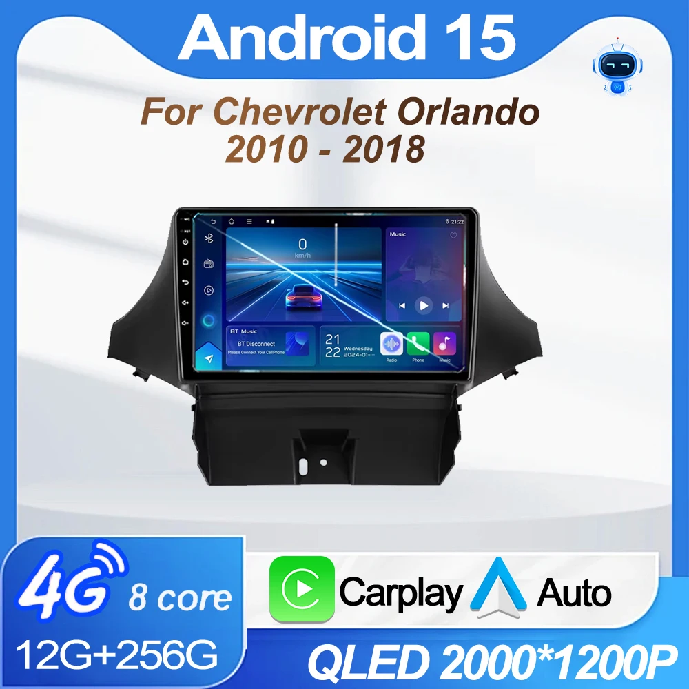 For Chevrolet Orlando 2010 - 2018 Android Auto Car Radio Head Unit Video Player Multimedia GPS Navigation 5G WIFI BT No 2din DVD
For Chevrolet Orlando 2010 - 2018 Android Auto Car Radio Head Unit Video Player Multimedia GPS Navigation 5G WIFI BT No 2din DVD