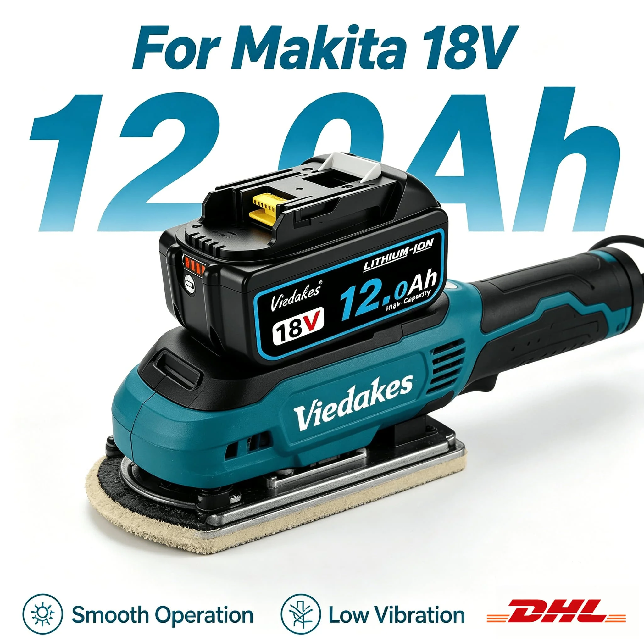 Compatible 18V Battery For Makita 12Ah BL1840B BL1860 BL1830 Portable Power Battery Pack for Makita Profi Akku
Compatible 18V Battery For Makita 12Ah BL1840B BL1860 BL1830 Portable Power Battery Pack for Makita Profi Akku