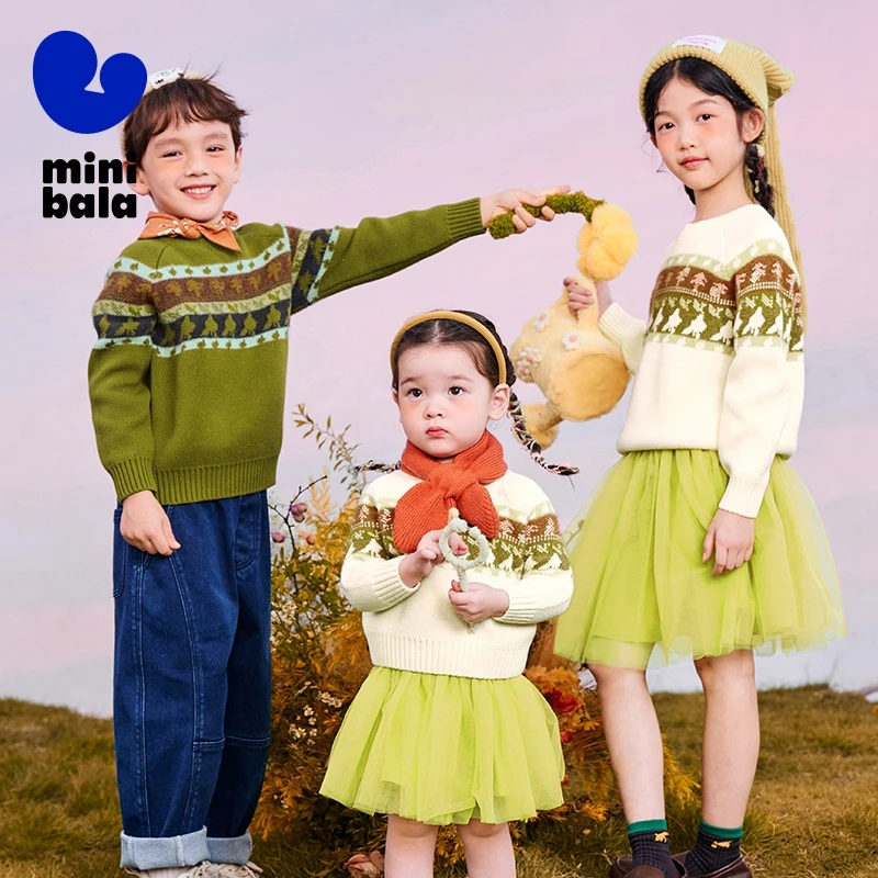 Mini Bala Soft Sweater with Cute Jacquard for Boys and Girls 2025 Autumn Winter New Product Long Sleeve Versatile Inner Wear
Mini Bala Soft Sweater with Cute Jacquard for Boys and Girls 2025 Autumn Winter New Product Long Sleeve Versatile Inner Wear