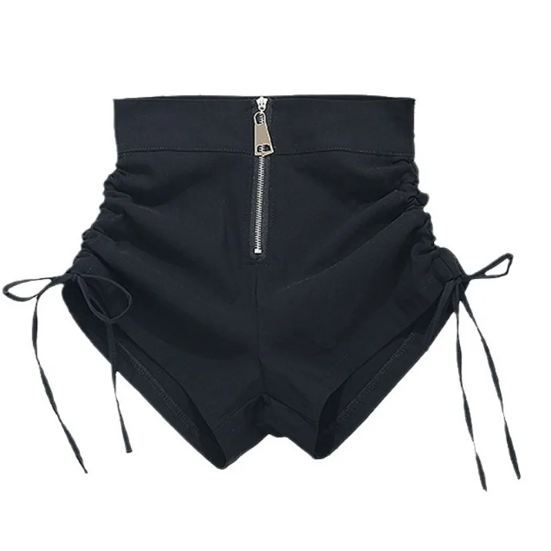 Black Sexy Super Shorts Korean Design Sense Zipper Casual Elastic Strap Hot Pants Shorts for Women
Black Sexy Super Shorts Korean Design Sense Zipper Casual Elastic Strap Hot Pants Shorts for Women