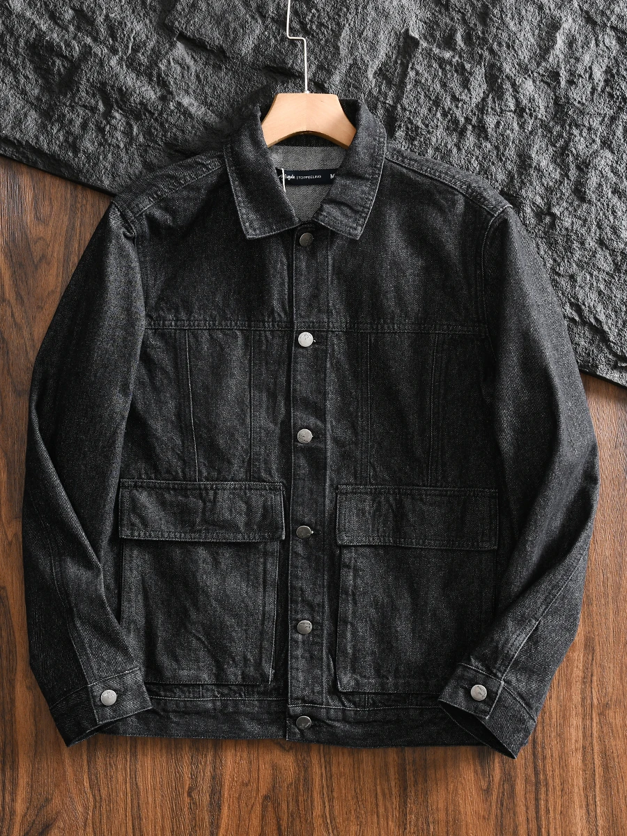 Heavy Duty Washed Embroidery Craft Men's Fashionable Collared Denim Jacket Spring Autumn Youth Cotton Long Sleeve Outerwear
Heavy Duty Washed Embroidery Craft Men's Fashionable Collared Denim Jacket Spring Autumn Youth Cotton Long Sleeve Outerwear