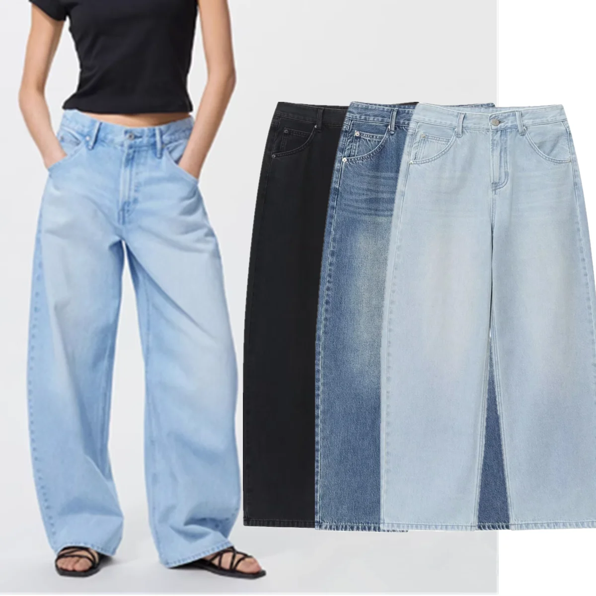 Jenny&Dave Minimalist Wide-leg Jeans For Women American Retro Washed Harem Jeans Boyfriend Style Loose Denim Pants Women
Jenny&Dave Minimalist Wide-leg Jeans For Women American Retro Washed Harem Jeans Boyfriend Style Loose Denim Pants Women