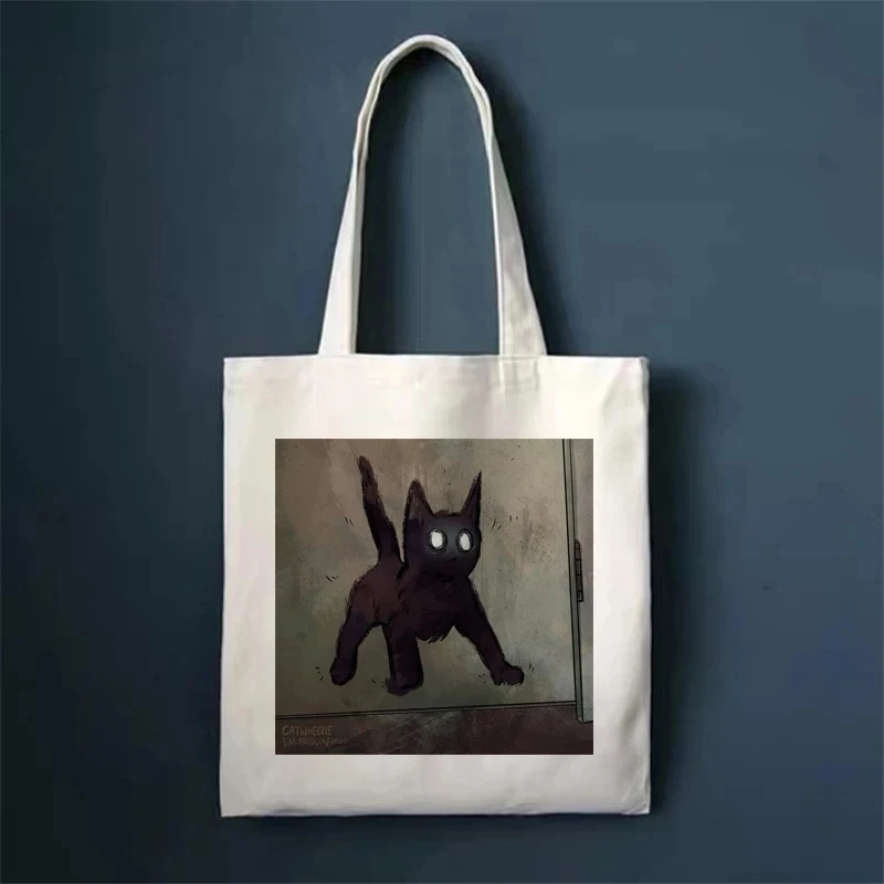 Cat Meme Shoulder Bag Black Cat Emoji Bag Shoulder Bag Women's Daily Shopping Bag Portable Foldable Tote Bag
Cat Meme Shoulder Bag Black Cat Emoji Bag Shoulder Bag Women's Daily Shopping Bag Portable Foldable Tote Bag