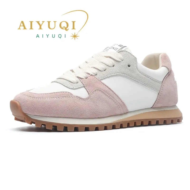 AIYUQI Forrest Gump Shoes Women 2024 Spring Color-Blocked Platform Genuine Leather Sneakers Women Lace-up Casual Sneakers Women
AIYUQI Forrest Gump Shoes Women 2024 Spring Color-Blocked Platform Genuine Leather Sneakers Women Lace-up Casual Sneakers Women