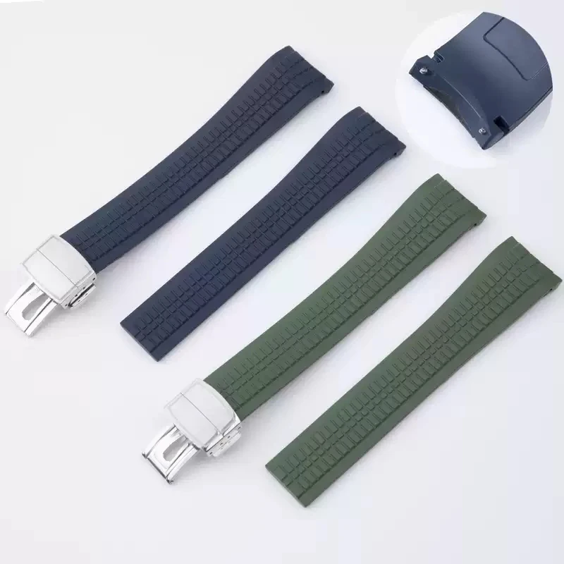 Premium-Grade Soft Rubber Watch Strap Fits For Patek Philippe Silicone 5164A 5167A 5168A 21mm Folding clasp Watchbands
Premium-Grade Soft Rubber Watch Strap Fits For Patek Philippe Silicone 5164A 5167A 5168A 21mm Folding clasp Watchbands