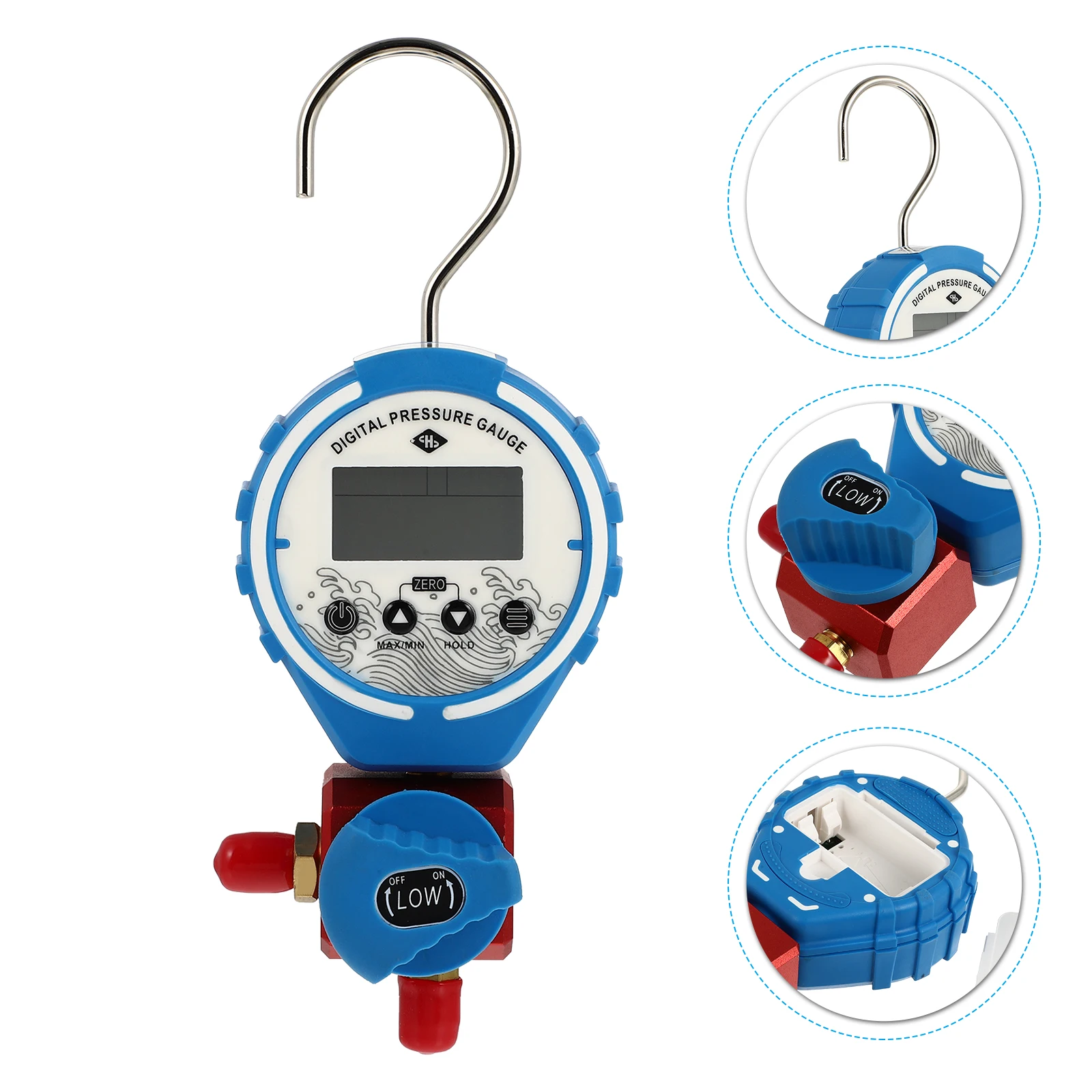 Digital Pressure Gauge for Air Conditioner Refrigeration Meter Display Lightweight Portable Manifold Tool
Digital Pressure Gauge for Air Conditioner Refrigeration Meter Display Lightweight Portable Manifold Tool
