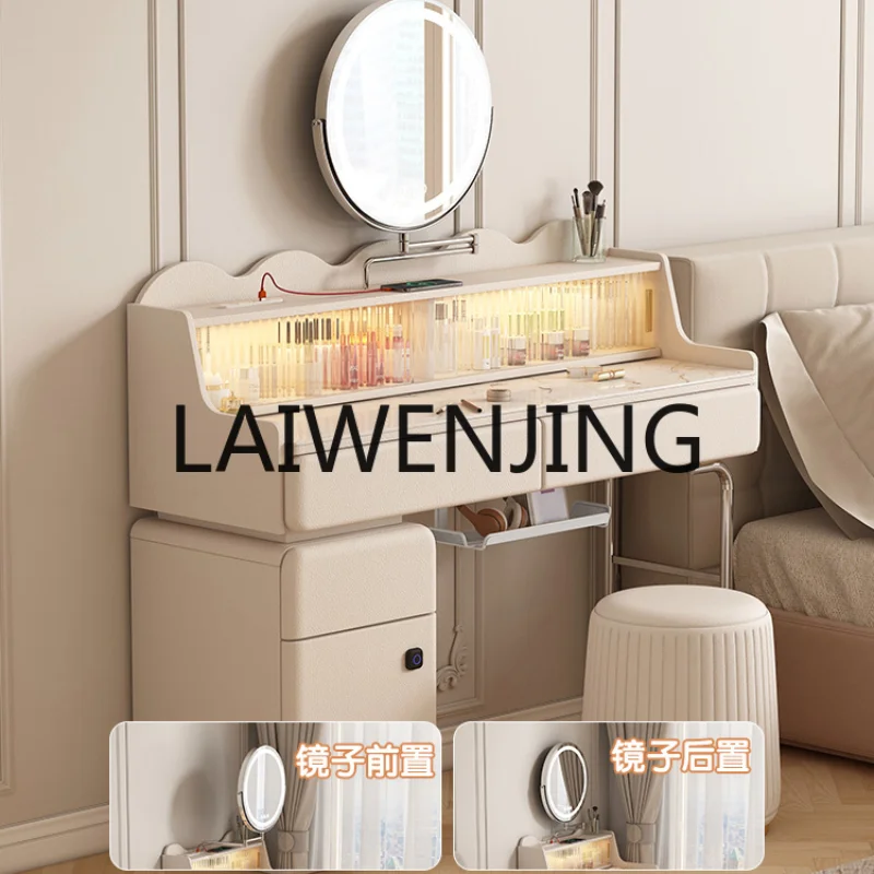 RWJ Light Cream Style Makeup Table Designer New Light Luxury with Cabinet Small
RWJ Light Cream Style Makeup Table Designer New Light Luxury with Cabinet Small