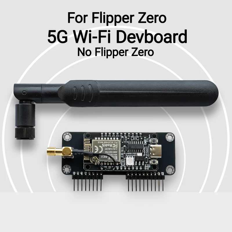 Двухдиапазонная Wi-Fi-устройство Flipper Zero 5 ГГц/2,4 ГГц, прошивка с предварительной нагрузкой и внешней антенной High-Gain 8 дБи (опционально)
Двухдиапазонная Wi-Fi-устройство Flipper Zero 5 ГГц/2,4 ГГц, прошивка с предварительной нагрузкой и внешней антенной High-Gain 8 дБи (опционально)