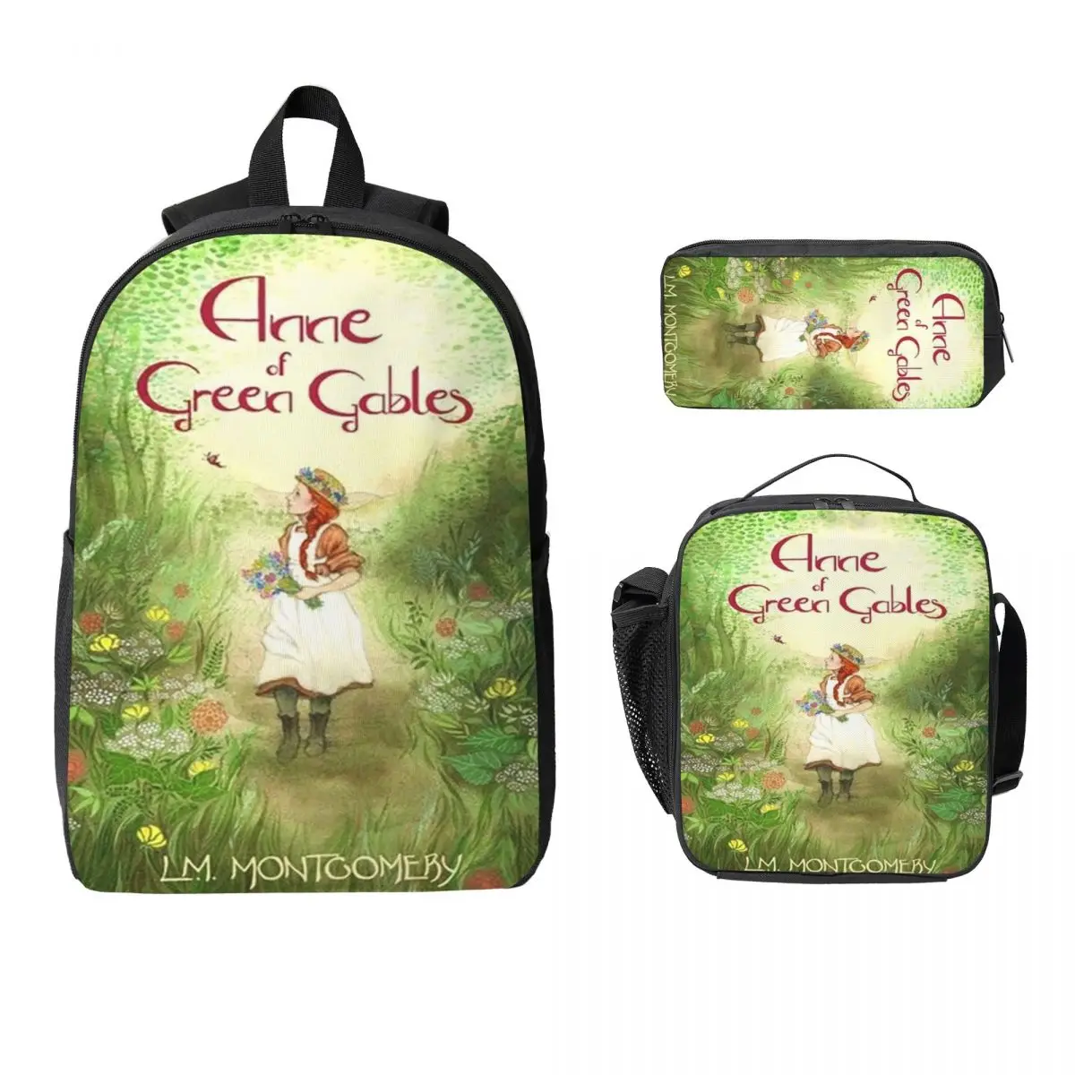 Рюкзак Anne Of Green Gables, студенческий рюкзак для мальчиков и девочек, школьная сумка, сумки на плечо для ноутбука, 3 шт., изолированная сумка для обеда, пенал
Рюкзак Anne Of Green Gables, студенческий рюкзак для мальчиков и девочек, школьная сумка, сумки на плечо для ноутбука, 3 шт., изолированная сумка для обеда, пенал