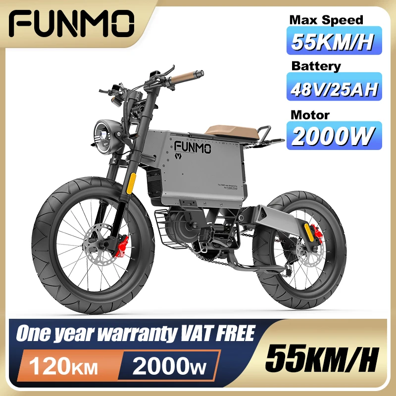 Электрический велосипед FUNMO X5 Plus, 2000 Вт, 48 В, 25 Ач, внедорожный электронный велосипед для взрослых, 20-дюймовый горный мотоцикл, мужской дорожный гидравлический тормоз, электровелосипед
Электрический велосипед FUNMO X5 Plus, 2000 Вт, 48 В, 25 Ач, внедорожный электронный велосипед для взрослых, 20-дюймовый горный мотоцикл, мужской дорожный гидравлический тормоз, электровелосипед