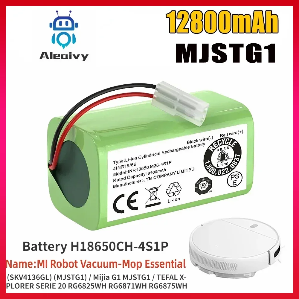 Battery H18650CH-4S1P for Robot Vacuum Cleaner Xiaomi Mi Robot Vacuum Mop Essential MJSTG1,Mijia G1,SKV4136GL,(12800 mAh 14.8 V)
Battery H18650CH-4S1P for Robot Vacuum Cleaner Xiaomi Mi Robot Vacuum Mop Essential MJSTG1,Mijia G1,SKV4136GL,(12800 mAh 14.8 V)