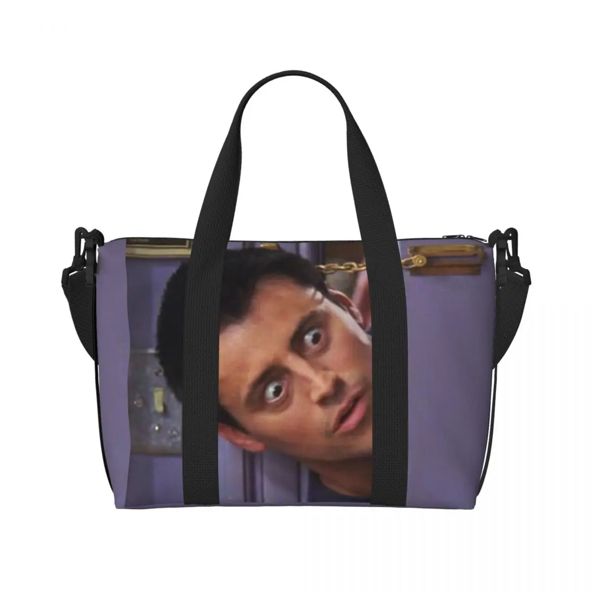 Custom Large Funny Joey Tribbiani Tote Bag for Women Classic TV Show Friends Shopping Shoulder Gym Beach Travel Bag
Custom Large Funny Joey Tribbiani Tote Bag for Women Classic TV Show Friends Shopping Shoulder Gym Beach Travel Bag