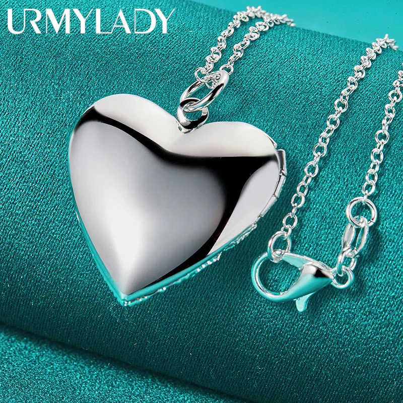 URMYLADY 925 Sterling Silver Heart 16-30 Inch Pendant Necklace For Women Wedding Engagement Charm Jewelry
URMYLADY 925 Sterling Silver Heart 16-30 Inch Pendant Necklace For Women Wedding Engagement Charm Jewelry