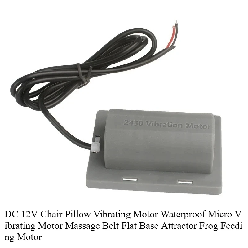 DC 12V Chair Pillow Vibrating Motor Waterproof Micro Vibrating Motor Massage Belt Flat Base Attractor Frog Feeding Motor
DC 12V Chair Pillow Vibrating Motor Waterproof Micro Vibrating Motor Massage Belt Flat Base Attractor Frog Feeding Motor