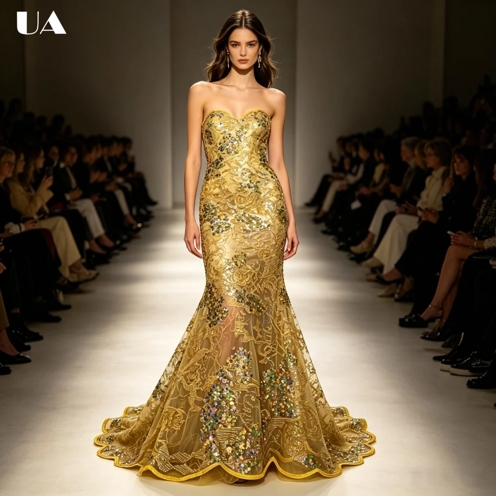 2026 New Exquisite Mermaid Beading Evening Dress, Sparkly Sweetheart Neck Sequined Prom Dress, Customized Train Party Dress
2026 New Exquisite Mermaid Beading Evening Dress, Sparkly Sweetheart Neck Sequined Prom Dress, Customized Train Party Dress