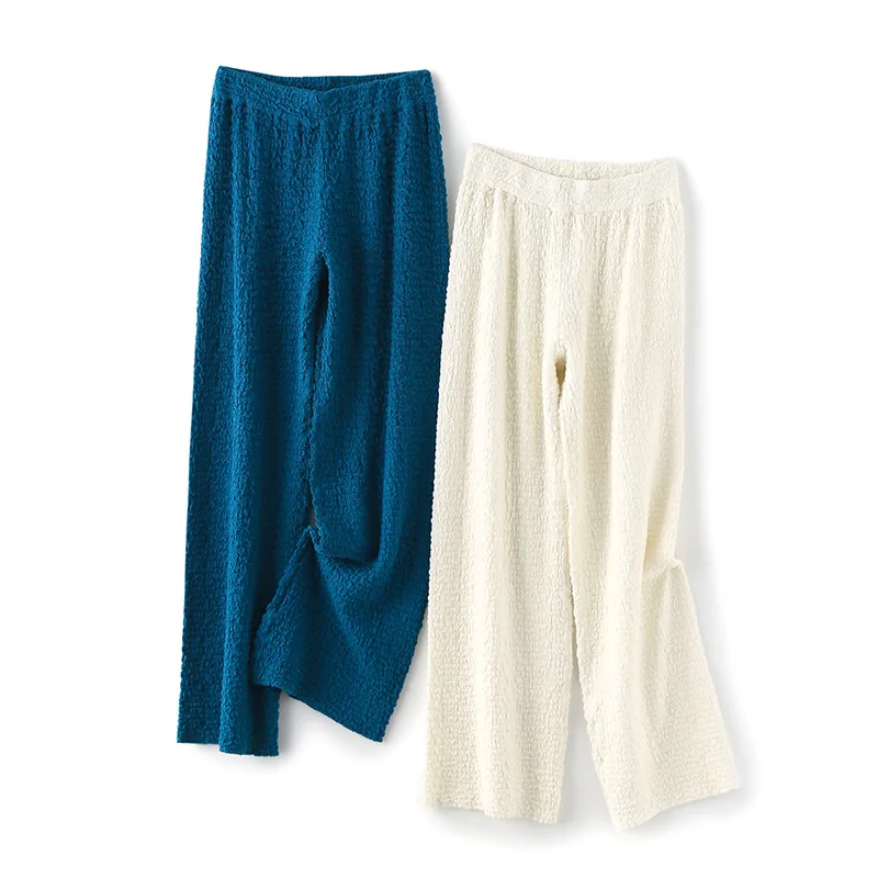 High Waist Woolen Knitted Wide Leg Pants Women's Casual Trousers Autumn Winter New Arrival anghai Endi Clothing Modern Loos...
High Waist Woolen Knitted Wide Leg Pants Women's Casual Trousers Autumn Winter New Arrival anghai Endi Clothing Modern Loos...