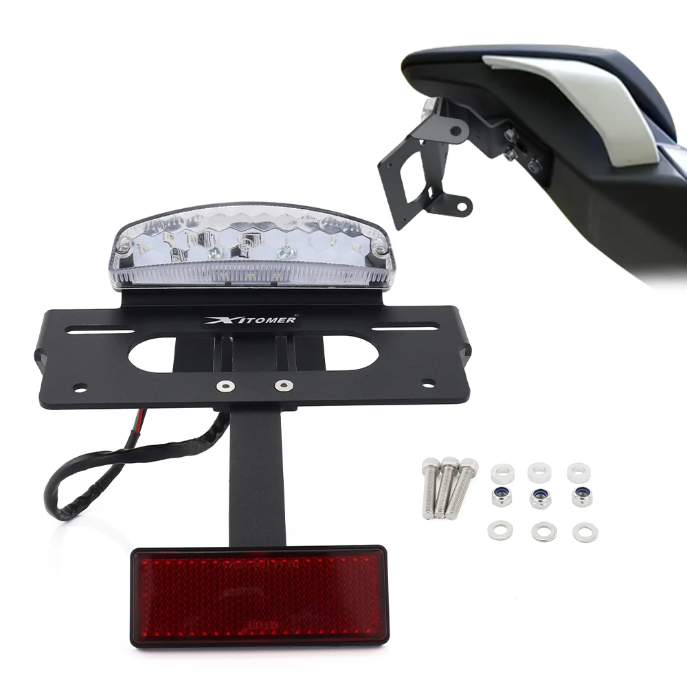 Motorcycle Rear Tail Tidy Fender Eliminator License Plate Holder with LED Light Mount 675 SR / 675 SR-R 675 SS 675 NK For CFMOTO
Motorcycle Rear Tail Tidy Fender Eliminator License Plate Holder with LED Light Mount 675 SR / 675 SR-R 675 SS 675 NK For CFMOTO