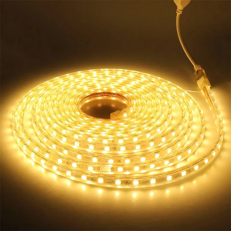 SMD 5050 60LEDS/M LED Strips Light IP65 AC 220V Eu Plug In Waterproof Garden Home Living Room Kitchen Flexible Rope Tape Lamp
SMD 5050 60LEDS/M LED Strips Light IP65 AC 220V Eu Plug In Waterproof Garden Home Living Room Kitchen Flexible Rope Tape Lamp