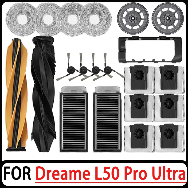 For Dreame L50 Pro Ultra Robot Vacuum Cleaner Replacement Accessories Main Side Brush Mop Cloth Hepa Filter Dust Bag Parts Spare
For Dreame L50 Pro Ultra Robot Vacuum Cleaner Replacement Accessories Main Side Brush Mop Cloth Hepa Filter Dust Bag Parts Spare