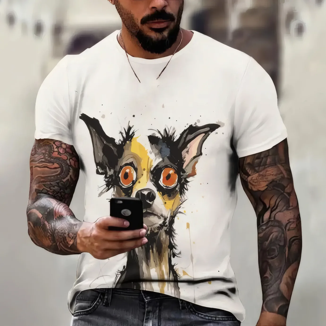 Moda 3D Hayvan Baskı T Shirt Erkekler Için Rahat O-Boyun Kısa Kollu Tees Yaz Sokak Büyük Boy Giyim Hip Hop Trend Gevşek Üst
Moda 3D Hayvan Baskı T Shirt Erkekler Için Rahat O-Boyun Kısa Kollu Tees Yaz Sokak Büyük Boy Giyim Hip Hop Trend Gevşek Üst