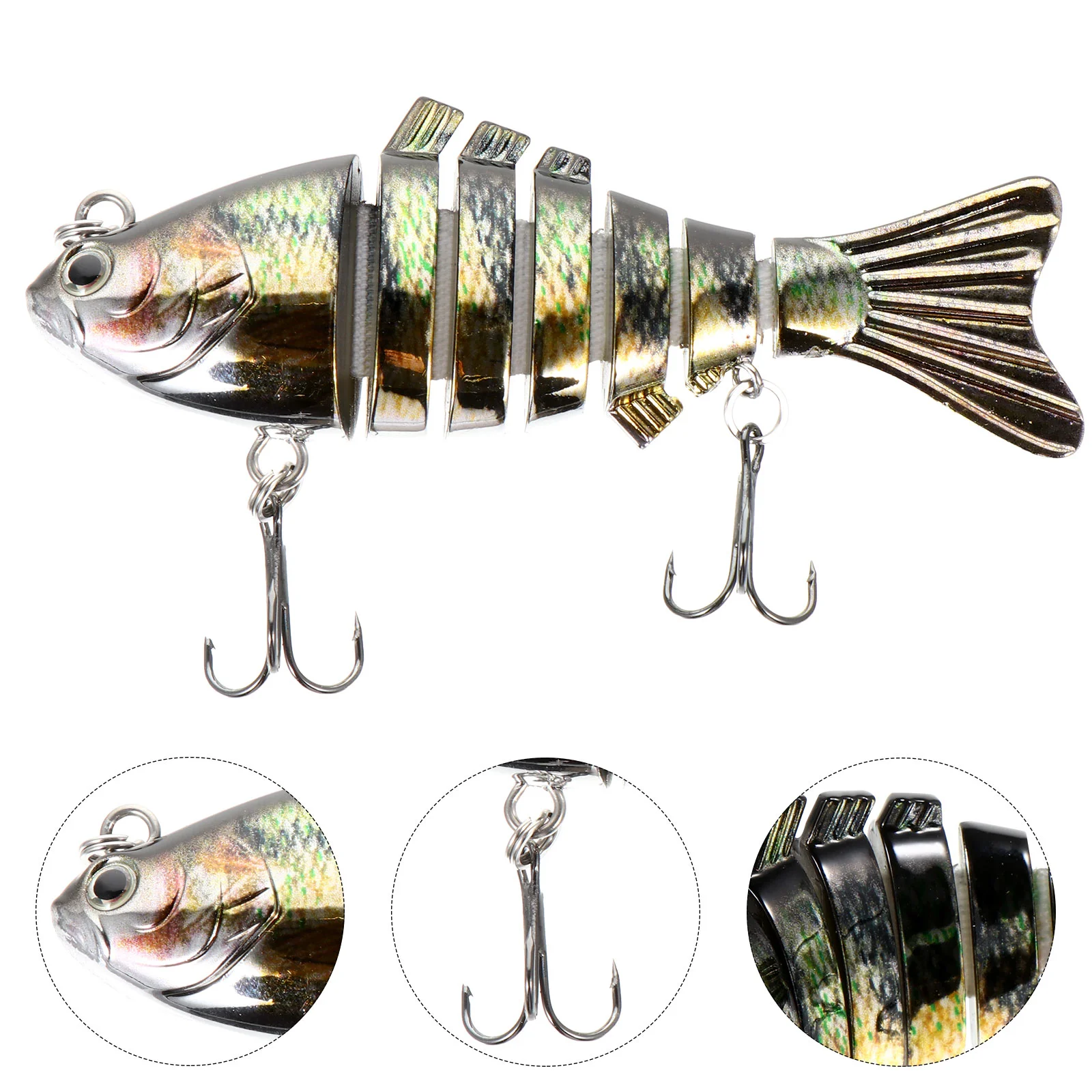 Spinbait Sinking Lures for Bass Knotty Fishing Multi Jointed Swimbait Supplies Stainless Steel
Spinbait Sinking Lures for Bass Knotty Fishing Multi Jointed Swimbait Supplies Stainless Steel
