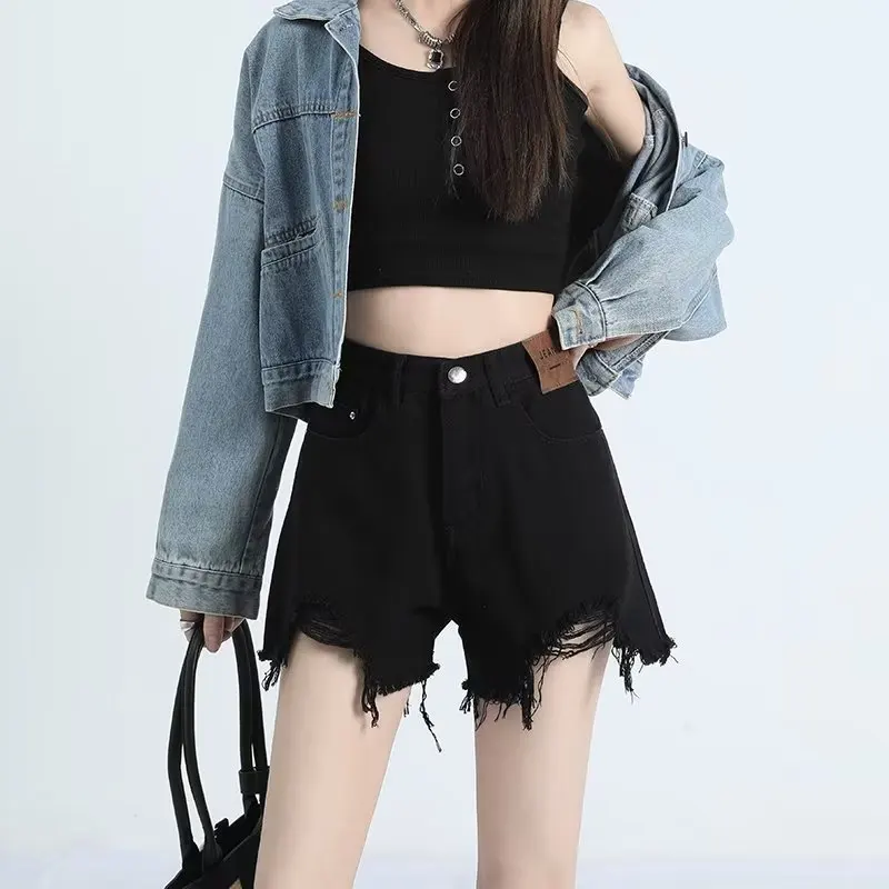 2023 Hot Shorts Sexy short Jeans Women Tassels shorts Punk High Waist Slim Blue denim shorts Female Elastic Short Jeans
2023 Hot Shorts Sexy short Jeans Women Tassels shorts Punk High Waist Slim Blue denim shorts Female Elastic Short Jeans