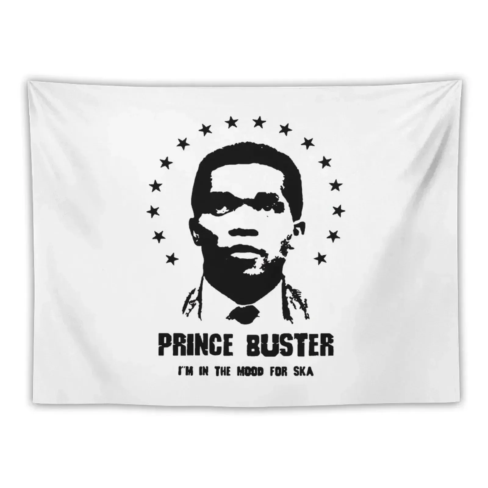Prince Buster Ska "I'm In the Mood for Ska" album cover (w/ white outline) Tapestry Decoration Aesthetic Tapestry
Prince Buster Ska "I'm In the Mood for Ska" album cover (w/ white outline) Tapestry Decoration Aesthetic Tapestry