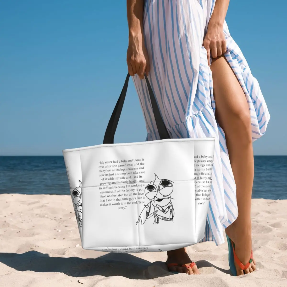 Shark Tales Shrimp Quote Beach Tote Bag Sport Gym Yoga Duffle Large Tote Bag Women Travel Bag Fitness bag
Shark Tales Shrimp Quote Beach Tote Bag Sport Gym Yoga Duffle Large Tote Bag Women Travel Bag Fitness bag