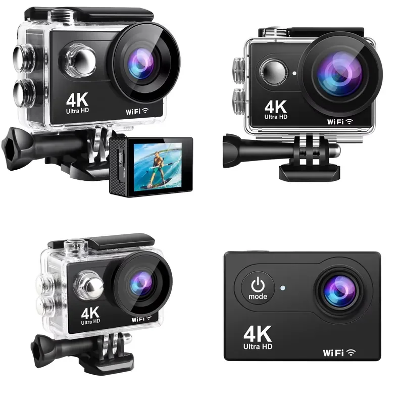 4K UHD Action with 2 Inch Screen WiFi Waterproof Sport for Bicycle Helmet Underwater Video Recording
4K UHD Action with 2 Inch Screen WiFi Waterproof Sport for Bicycle Helmet Underwater Video Recording