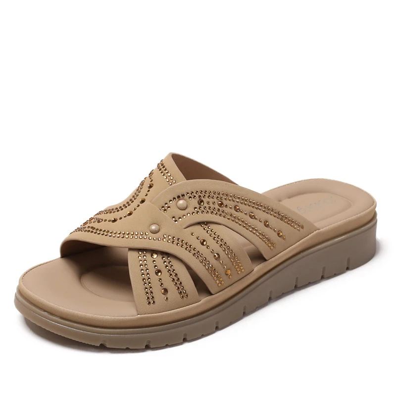 Women's Wedge Flat Rhinestone Outdoor Fashion Sandals with Hollow Design, Versatile, Slip-Resistant, Travel and Beach Shoes
Women's Wedge Flat Rhinestone Outdoor Fashion Sandals with Hollow Design, Versatile, Slip-Resistant, Travel and Beach Shoes