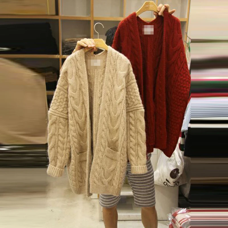 Women's V-Neck Long-Sleeved Knitted Cardigan, Loose Pocket Sweater, Female Outwear Coats, Winter Tops, All Match, Fashion
Women's V-Neck Long-Sleeved Knitted Cardigan, Loose Pocket Sweater, Female Outwear Coats, Winter Tops, All Match, Fashion